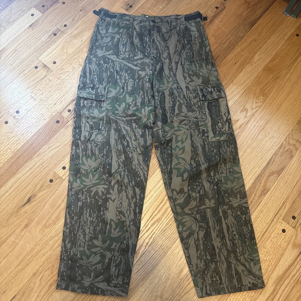 Northwest Territory Camo Cargo Pants Mens M Baggy Wide Leg Y2K Adjustable